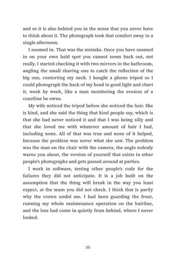Sample page 5 from Rooted Again: Follicular Unit Extraction (FUE) Hair Transplant Stories