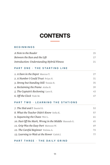 Sample page 1 from Run and Lift: Hybrid Fitness Race Stories