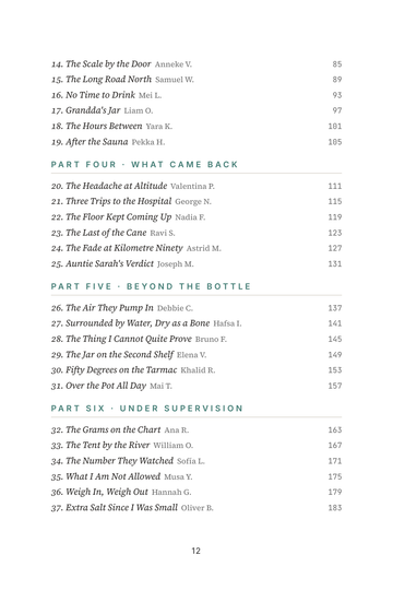Sample page 2 from Salt and Water: Electrolyte Supplement Stories
