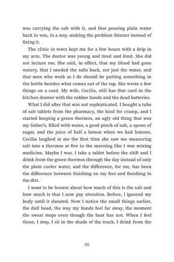 Sample page 4 from Salt and Water: Electrolyte Supplement Stories
