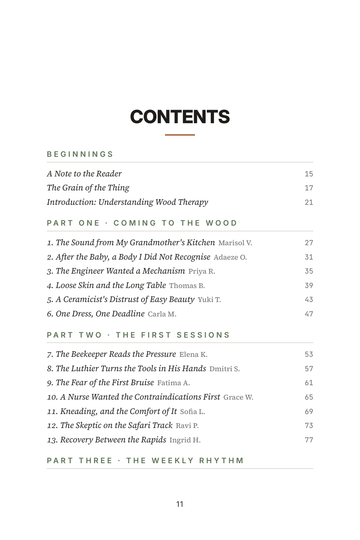 Sample page 1 from Sculpted by Hand: Wood Therapy Body Contouring Stories