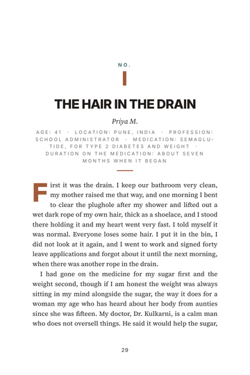 Sample page 3 from Shedding on the Shot: GLP-1 Hair Loss Stories