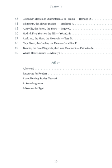 Sample page 3 from Silent No More: Ovarian Cancer Survivor Stories