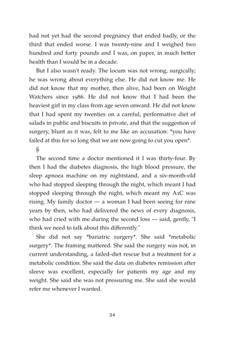 Sample page 2 from Sleeved for Success — a first-person Gastric Sleeve Surgery story