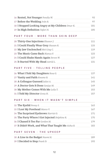 Sample page 2 from Smooth Moves: Botox Experience Stories