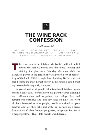 Sample page 1 from Sober Stories: Alcohol Addiction Recovery Voices