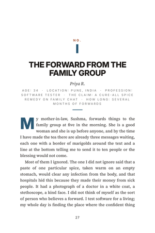 Sample page 1 from Sorting Truth from Feed — a first-person Health Misinformation story