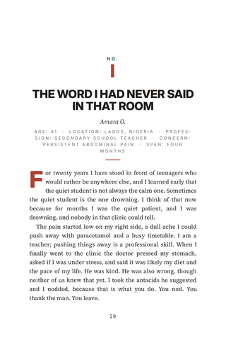 Sample page 1 from Speak Up — a first-person Navigating the Healthcare System story