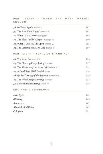 Sample page 3 from Stented and Standing: Stories After Heart Stents