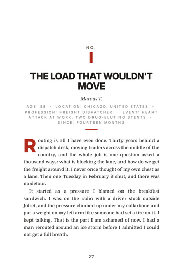 Sample page 4 from Stented and Standing: Stories After Heart Stents