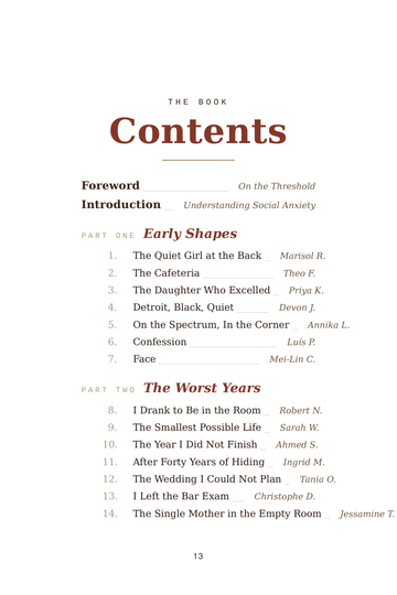 Sample page 1 from Stepping Out: Social Anxiety Recovery Stories