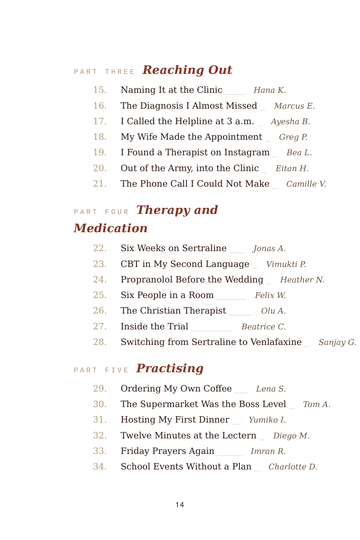 Sample page 2 from Stepping Out: Social Anxiety Recovery Stories
