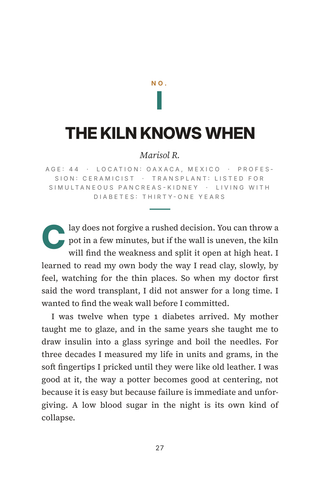 Sample page 1 from Sweet Release — a first-person Pancreas Transplant story
