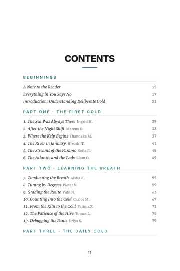 Sample page 1 from Taking the Plunge: Cold Exposure Stories