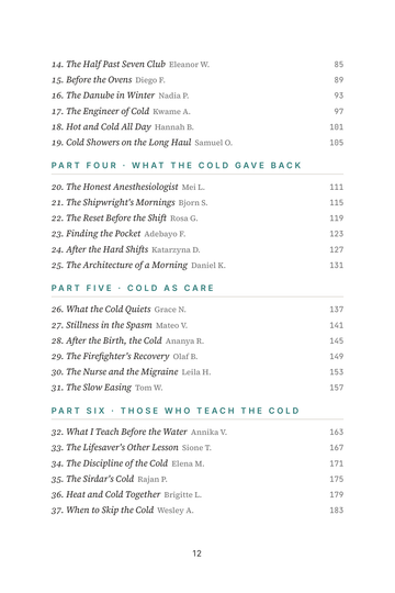 Sample page 2 from Taking the Plunge: Cold Exposure Stories