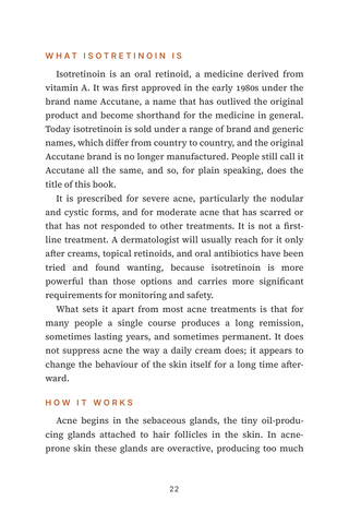 Sample page 1 from The Accutane Journey — a first-person Accutane/Isotretinoin story