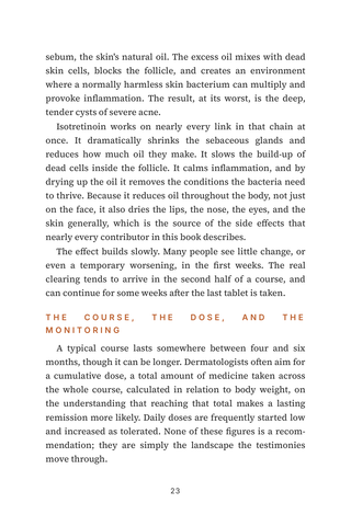 Sample page 2 from The Accutane Journey — a first-person Accutane/Isotretinoin story
