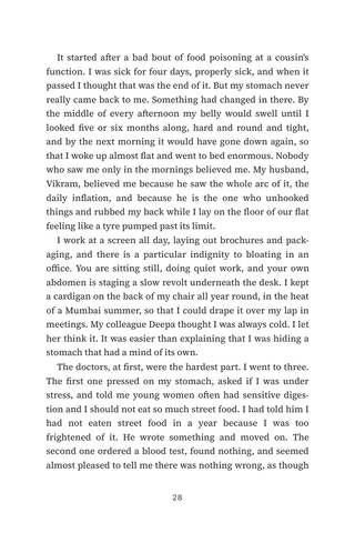 Sample page 2 from The Balloon Belly — a first-person Chronic Bloating story