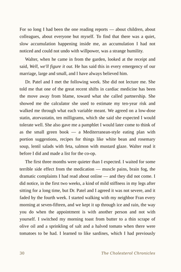Sample page 7 from The Cholesterol Chronicles: Stories of Taking Back Control