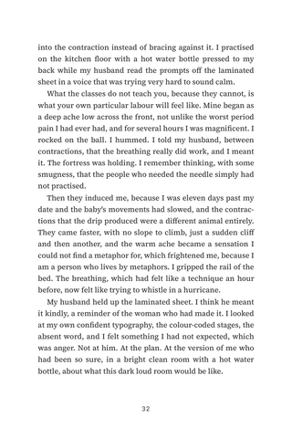 Sample page 2 from The Epidural Decision — a first-person Epidural Experiences story