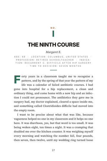 Sample page 4 from Transplanted Gut: FMT Experience Stories