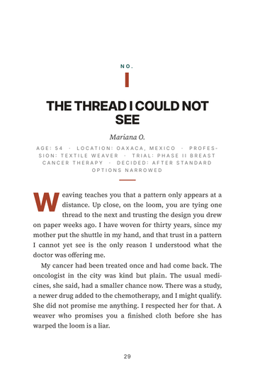 Sample page 4 from Trial and Triumph: Clinical Trial Participant Stories