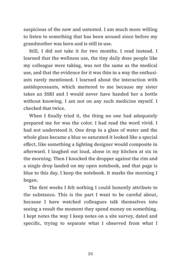 Sample page 5 from True Blue: Methylene Blue Experience Stories
