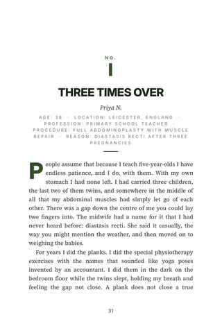 Sample page 1 from Tummy Tuck Transformations — a first-person Tummy Tuck (Abdominoplasty) story