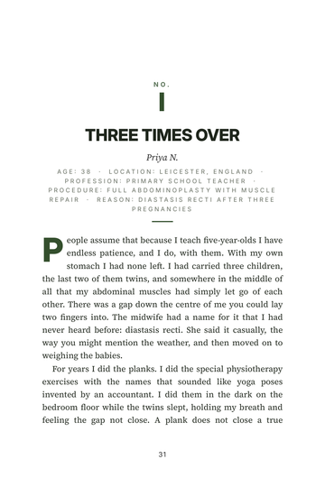 Sample page 4 from Tummy Tuck Transformations: Real Patient Stories