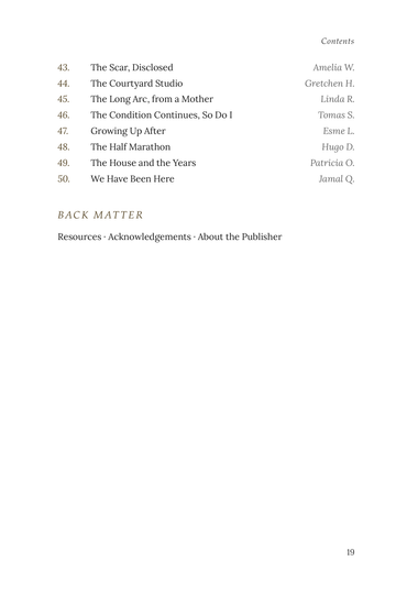 Sample page 3 from Unbreakable: Bone Cancer Survivor Stories