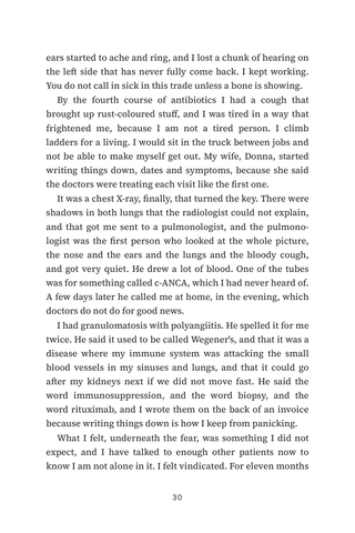 Sample page 2 from Vessel Voices — a first-person Vasculitis story