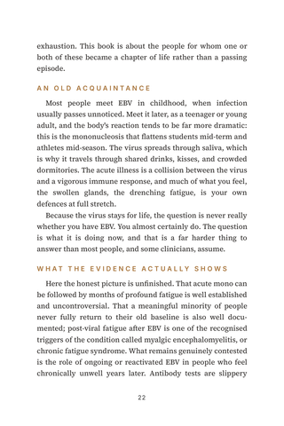 Sample page 1 from Viral Persistence — a first-person Chronic Mono / EBV Reactivation story