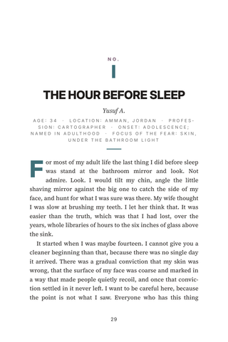 Sample page 1 from When the Mirror Lies — a first-person Body Dysmorphic Disorder story