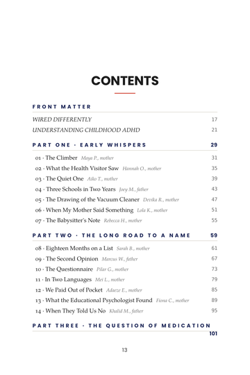 Sample page 1 from Wired Differently: Children's Attention-Deficit/Hyperactivity Disorder (ADHD) Family Stories