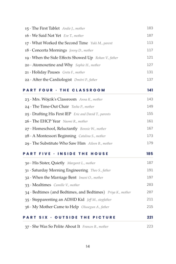 Sample page 2 from Wired Differently: Children's Attention-Deficit/Hyperactivity Disorder (ADHD) Family Stories