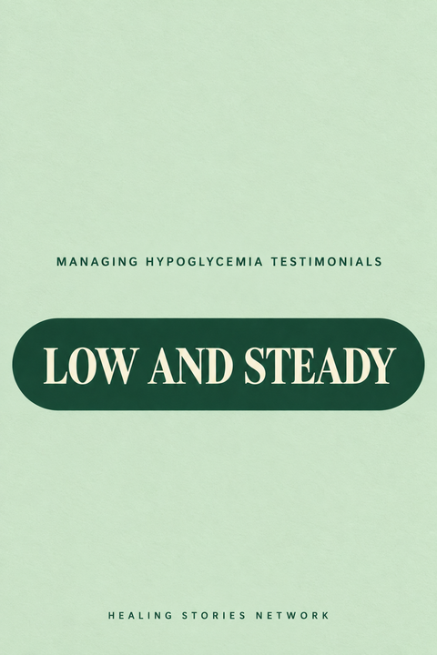 Low and Steady: Managing Hypoglycemia Testimonials — Healing Stories Network book cover