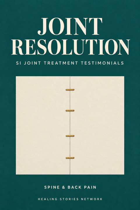 Joint Resolution: SI Joint Treatment Testimonials — Spine & Back Pain — Healing Stories Network book cover